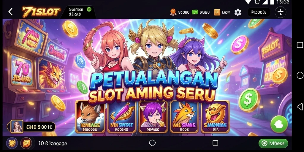 Tampilan gameplay yang memukau dengan karakter anime favorit.