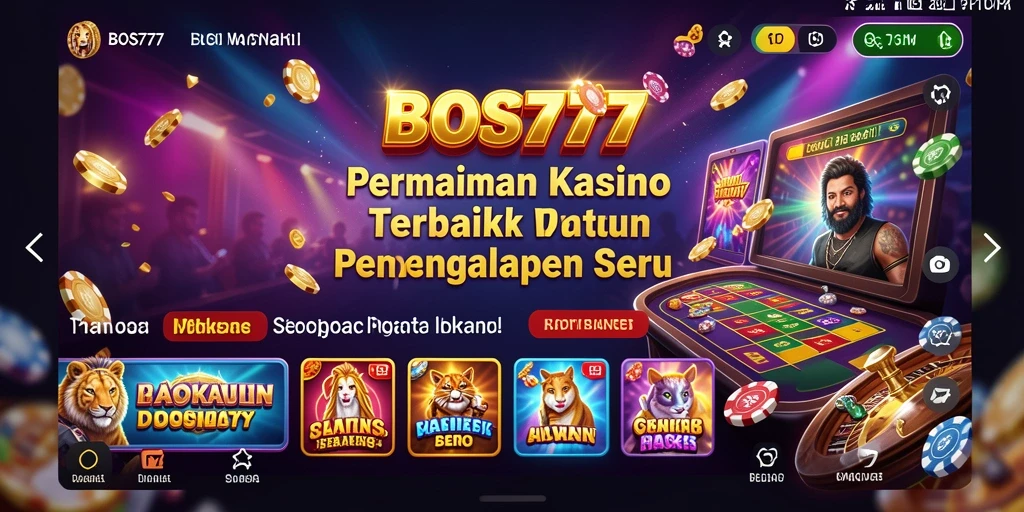 Gameplay Kasino yang menarik dengan grafis memukau.