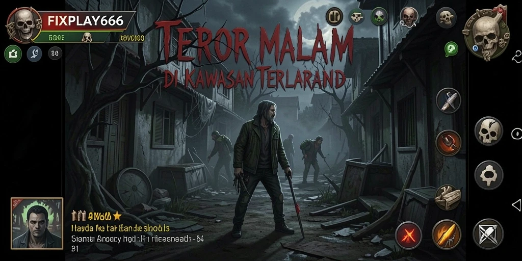 Tampilan gameplay FIXPLAY666 yang menegangkan dan mencekam.