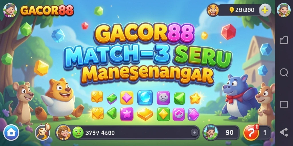 Tampilan gameplay GACOR88 yang menarik dan penuh warna.