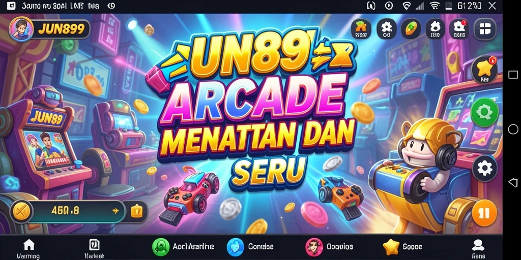 Tampilan menarik penuh aksi dalam gameplay JUN88.