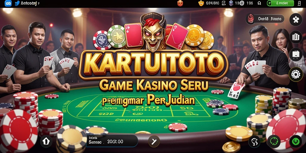 Tampilan menarik gameplay KARTUTOTO dalam suasana Kasino.