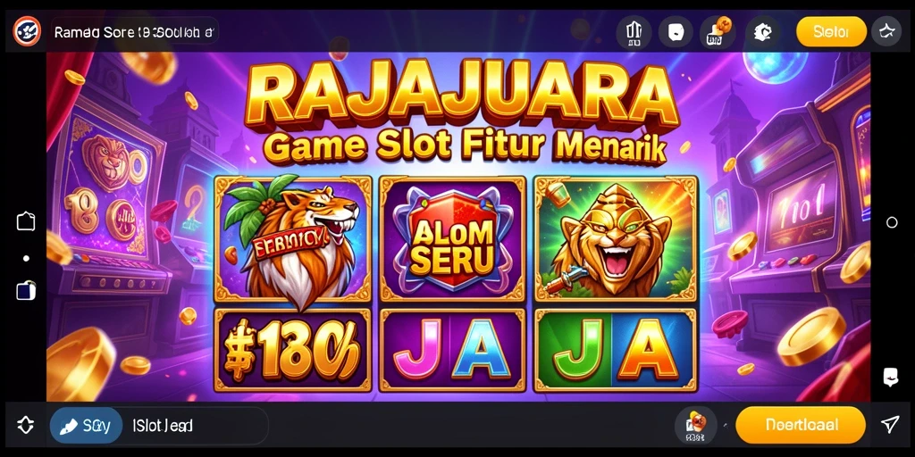 Gambaran gameplay slot RAJAJUARA yang menarik dan penuh warna.