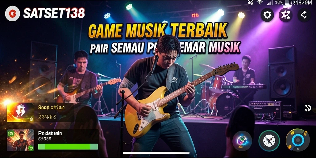 Screenshot SATSET138 menunjukkan gameplay musik yang seru dan interaktif.